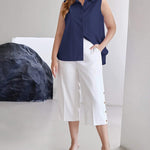 Sleeveless Button Down Tank Tops - Zeagoo (Us Only)