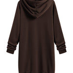 Fleece Hoodies Tunic Long Hoodie Jacket - Zeagoo (Us Only)