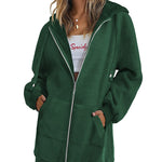 Fleece Hoodies Tunic Long Hoodie Jacket - Zeagoo (Us Only)