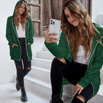 Zeagoo Zip Up Hoodies Long Fleece Jacket