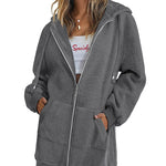 Zeagoo Zip Up Hoodies Long Fleece Jacket