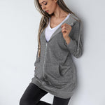 Zeagoo Zip Up Hoodies Long Fleece Jacket