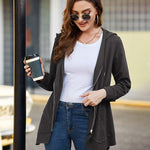 Zip Up Hooded Sweatshirts Thin Jacket - Zeagoo (Us Only)