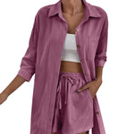 Two Piece Outfit Sets Cotton Shorts Set - Zeagoo (Us Only)