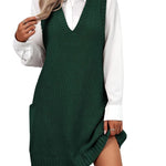 Zeagoo Womens Sweater Vest Dress Pattern Knitted Dress