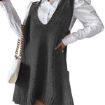 Zeagoo Womens Sweater Vest Dress Pattern Knitted Dress