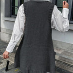 Zeagoo Womens Sweater Vest Dress Pattern Knitted Dress