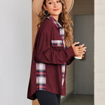 Zeagoo Womens Corduroy Flannel Shacket Jacket Casual Plaid Shirts