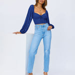 Tie Knot Ruched Crop Tube Top - Zeagoo (Us Only)