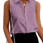 Sleeveless Button Down Tank Tops - Zeagoo (Us Only)
