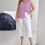 Sleeveless Button Down Tank Tops - Zeagoo (Us Only)