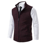 Enzo Knitted Zip Vest