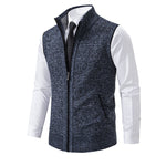 Enzo Knitted Zip Vest