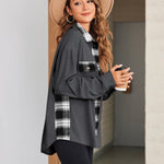 Zeagoo Womens Corduroy Flannel Shacket Jacket Casual Plaid Shirts