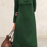 Minimalist Irregular Solid Color A-line Dress