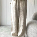 Women's Solid Color Casual Loose Elegant Stylish Sleeveless Top Pants Two Piece Suit