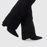 HARRIET | WOMEN'S LEATHER THIGH-HIGH BOOTS WITH BUCKLE