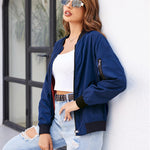 Zip Up Bomber Jacket - Zeagoo (Us Only)