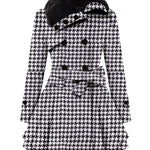Faux Fur Lapel Double-Breasted Thick Wool Coat - Zeagoo (Us Only)