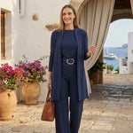 Maria - 3-piece set including long cardigan, top and pants