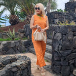 Women's Tank And Casual Pants Linen Cotton Suit