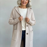 Yasmine ��� Long Knit Cardigan with Hood