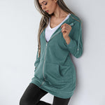Zeagoo Zip Up Hoodies Long Fleece Jacket