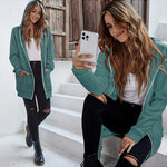 Zeagoo Zip Up Hoodies Long Fleece Jacket