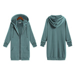 Zeagoo Zip Up Hoodies Long Fleece Jacket