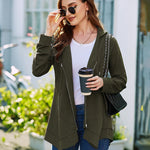 Zip Up Hooded Sweatshirts Thin Jacket - Zeagoo (Us Only)