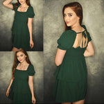 Lantern Sleeve Swing Mini Dress - Zeagoo (Us Only)