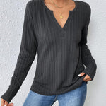 Zeagoo Women's Long Sleeve V Neck Slim Fit T Shirts