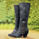 Elara | Lace-Inspired Knee Boots