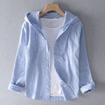 Nicolas Linen Hooded Shirt