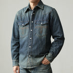 Leon Pinstripe Denim Shirt