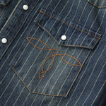 Leon Pinstripe Denim Shirt