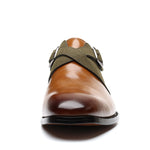 Grant Leather Monk Shoes