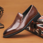 Salvatore Polished Leather Loafers