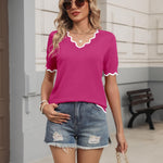 Casual Summer Lightweight Knit Blouse (US Only)