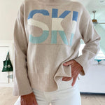Retro Cashmere Turtleneck Ski Sweater