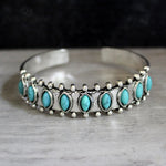 Elegant Turquoise Boho Cuff Bracelet