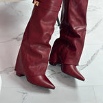 ELOISE��� - Burgundy Leather Boots