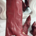 ELOISE��� - Burgundy Leather Boots