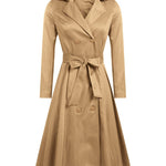 Zeagoo Women's Trench Coats Double-Breasted Long Coat with Belt (Us Only)