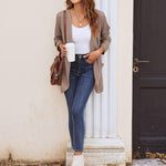 Zeagoo Womens Fall Lightweight Waffle Knit Cardigan