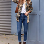Long/Roll Up Sleeve Cotton Plaid Shirts - Zeagoo (Us Only)