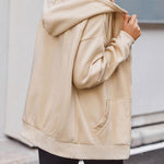 Zeagoo Women's Oversized Zip Up Hoodies