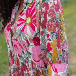 Floral-print Cotton Midi Dress