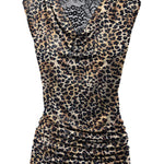 Ruched Cowl Neck Tank Tops - Zeagoo (Us Only)