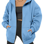 Zeagoo Women's Oversized Zip Up Hoodies